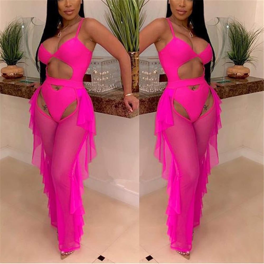 Cutout Mesh 2PC Swim Set